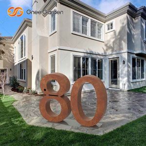 Buy cheap ISO9001 Standard Rusted Steel Letterbox Contemporary Geometric from wholesalers