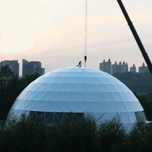 Buy cheap Large capacity Geodesic Dome Tent For 1000 - 2000 seaters from wholesalers
