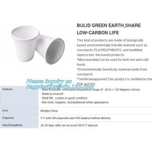 blister packaging tray, rectangular plastic food tray, CornStarch PLA cement