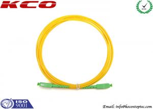 Buy cheap Telecom Grade SC/APC - SC/APC Fiber Optic Patch Cord 3.0mm Single Mode Simplex LSZH product