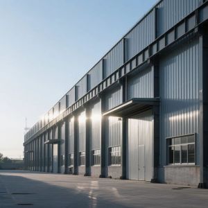 Buy cheap Custom Prefabricated Steel Warehouse Building With High Strength Frame from wholesalers