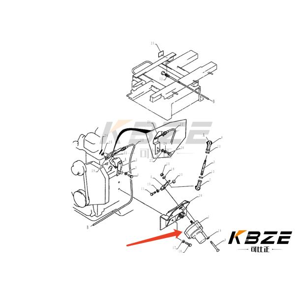2406U197F4 AFTERMARKET THROTTLE MOTOR ASSEMBLY FOR SK200-5 EXCAVATOR