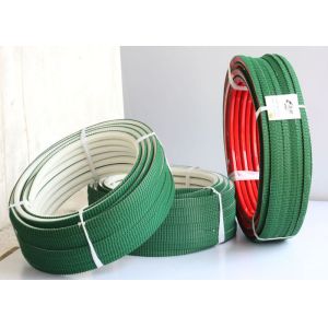 Buy cheap White PU polyurethane Super Grip Belt with Top green PVC Vee Corrugated belt from wholesalers