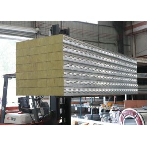 Buy cheap 150mm Thickness Insulated Rock Wool Sandwich Panel from wholesalers