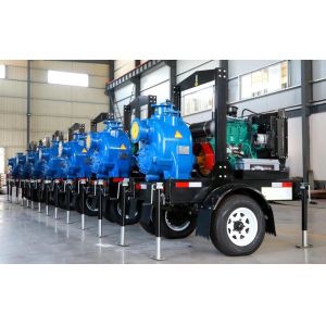 Buy cheap Trailer Mobile Horizontal air cooling diesel engine fire pump self-priming water Single Suction product