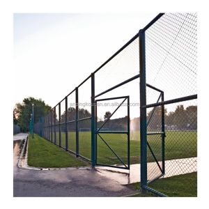 100ft Sport Game Chain Link Fence with Pvc Coated Frame Galvanized Wire Mesh
