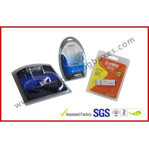 Buy cheap Folded Cable Transparent Plastic Clamshell Packaging For USB With Paper Insert from wholesalers