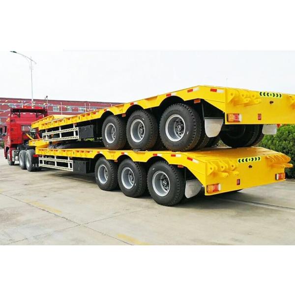 3 Axles Dropdeck Lowbed Semi Truck Trailer with Customization Option and Wabco