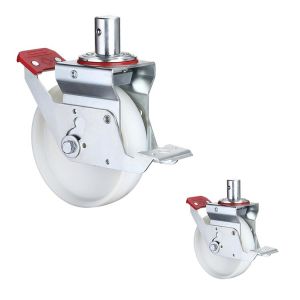 Buy cheap 150mm All Terrain Scaffolding Wheels , 880lbs Loading Caster Wheel Scaffolding from wholesalers