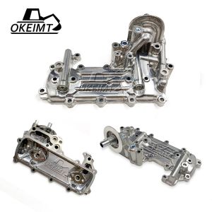 China 4M40T 4M40 Oil Cooler Cover Engine Radiator Cover ME204277 on sale