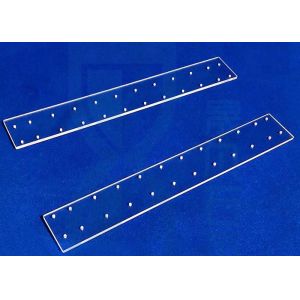 Buy cheap High Precision Laser Drilling Transparent Fused Silica Plate With Hole from wholesalers
