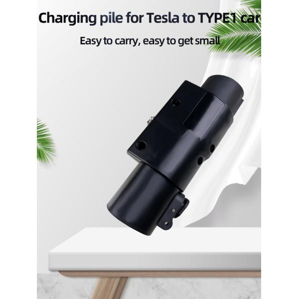 E-Mingze EV Adapter Tesla to J1772 Max 48A 250V Type1 Car EV Charger Connector and for Electric Vehicle Car Charging