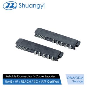 Buy cheap High-Speed SATA 22P IDC Female Pin Connector with Locating Peg, Phosphor Bronze Terminals & Gold G/F Plating | PCB Wire Cable Electronic Connector for from wholesalers