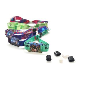 Buy cheap 350*15mm Polyester RFID Hard Tag Wristband Nylon Woven from wholesalers