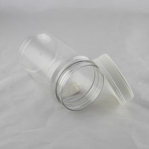 Buy cheap 800ml Clear Plastic Cylinder Tubes , Gray PP Plastic Screw Lid from wholesalers