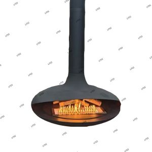 Buy cheap stove fireplace rotating spherical suspended hanging round from wholesalers