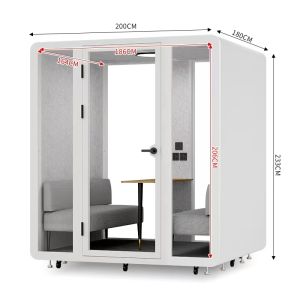K218 K230 Stable Modular Soundproof Booth Custom Office Privacy Phone Booth Pod