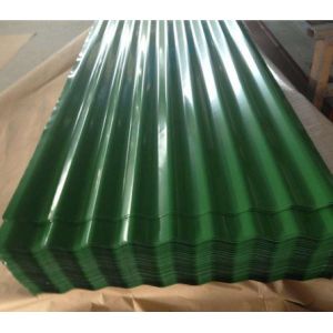 Buy cheap RMP PPGL Green Galvalume Painted Corrugated Metal Roofing sheets Dx51D 0.35mm from wholesalers