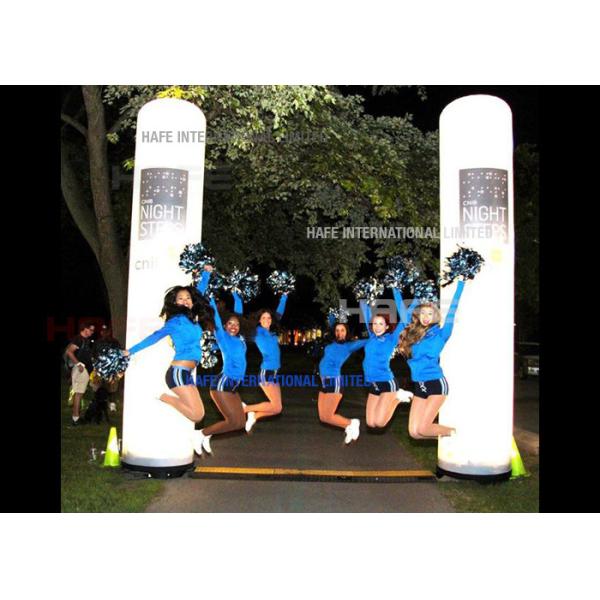 LED RGB Inflatable Cylinder 162 Watt Balloon Light Tower Music Festival Decoration