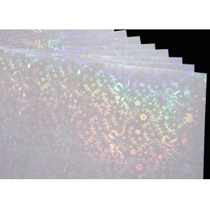 Buy cheap A4 Size Self Adhesive Holographic Stickers Cold Lamination Film Smooth and Glossy Easy to Use for DIY and Photos from wholesalers