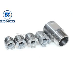 Buy cheap Solid Tungsten Carbide Parts Threaded Spray Nozzles High Strength from wholesalers