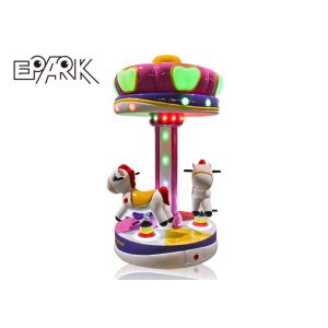 Carousel Horses Fiberglass Kiddy Ride Machine For Amusement Park