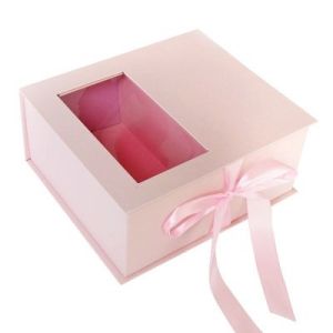Buy cheap Pantone Printing Flower Packaging Box With Ribbon Closure from wholesalers