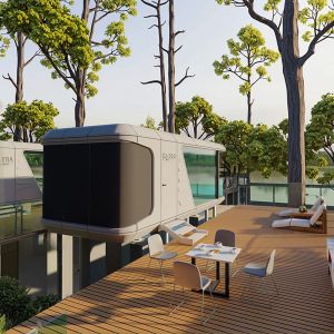 2 Bedroom Space Capsule House With Kitchen Modular Mobile Home K7 Capsule