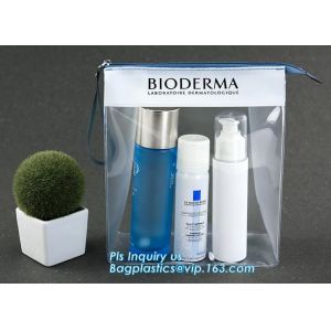 Buy cheap frosted PVC slider zipper bag plastic bag with zipper resealable pvc slider zip poly bag, cosmetic bag with slider zippe from wholesalers