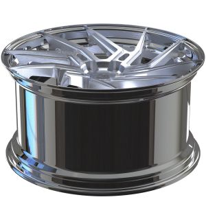 Buy cheap 5x110 2-PC Custom Rim Polished Lip 20x8.5 and 20x10 For Alfa Romeo Giulia Quadrifoglio from wholesalers