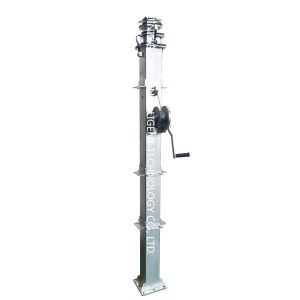Buy cheap 50kg Loading Solar Trailer Manual Telescoping Mast  With Cold Dip Surface Treatment from wholesalers