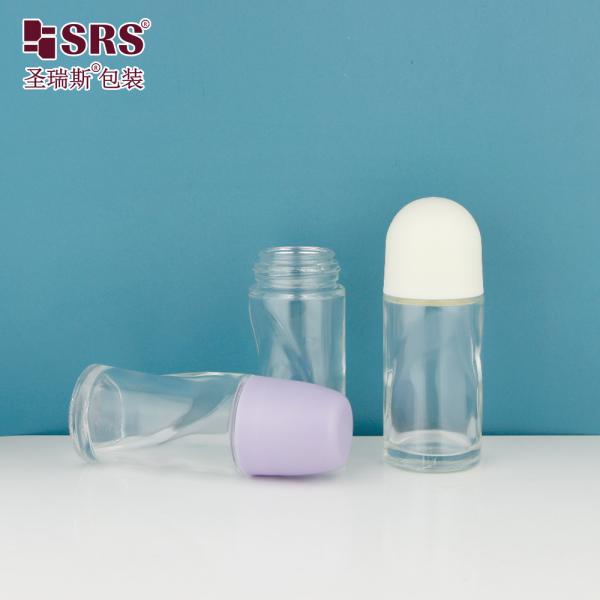 BLPG-B 50ml Wholesale Unique Shape Deodorant Roll On Glass Bottle No Leakage