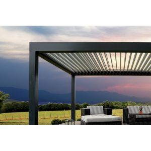 Buy cheap Waterproof PVC Retractable Patio Awning With Led Lights Gazebo from wholesalers