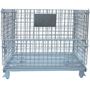 Buy cheap Warehouse Foldable Wire Container , 4 Gauge Wire Mesh Pallet Containers from wholesalers