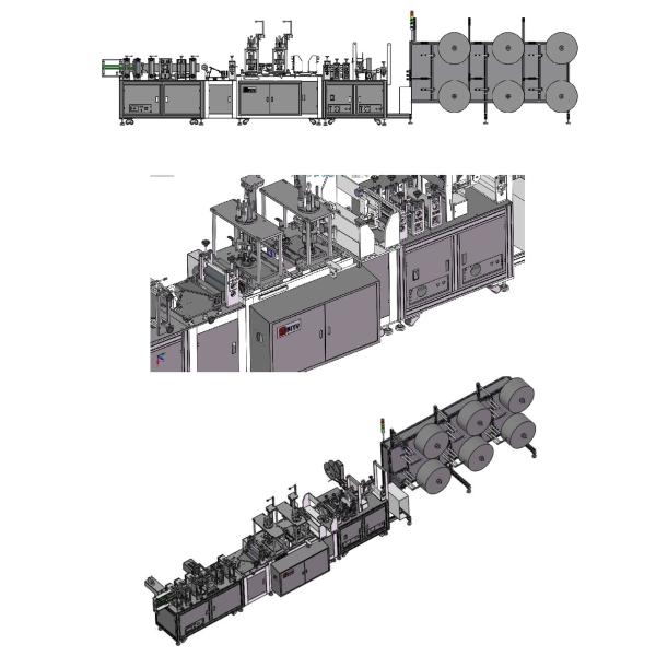 Quality Easy Operating Fully Automatic Face Mask Production Line Accurate Counting for sale