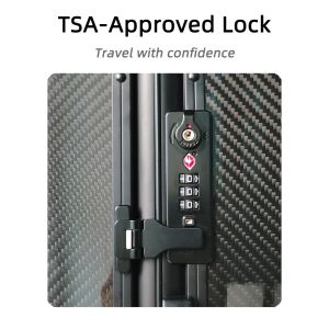 Buy cheap Upgrade Your Travel Experience with Unisex Carbon Fiber Shell Luggage featuring Spinner Caster and TSA Lock from wholesalers