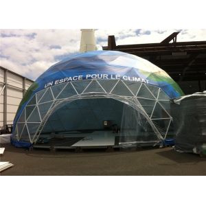 Buy cheap White PVC Wind Resistant Sidewall Party Geo Dome Tent With Steel from wholesalers