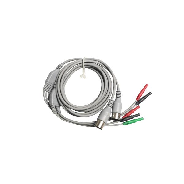Quality TPE TPU Medical Custom Cable Assemblies Two Leads Three Leads for sale
