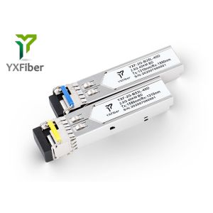 Buy cheap Fiber Optical Module LC SFP BiDirectional 40km 1310/1550nm DDM SM 2.5G SFP Transceiver from wholesalers