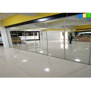 Buy cheap Mirror Surface Soundproof Movable Panel Folding Partition Wall For Gym Dance Room from wholesalers