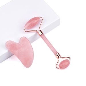 Buy cheap Anti Aging Jade Skin Roller Emerald Pink Rose Quartz Jade Roller from wholesalers