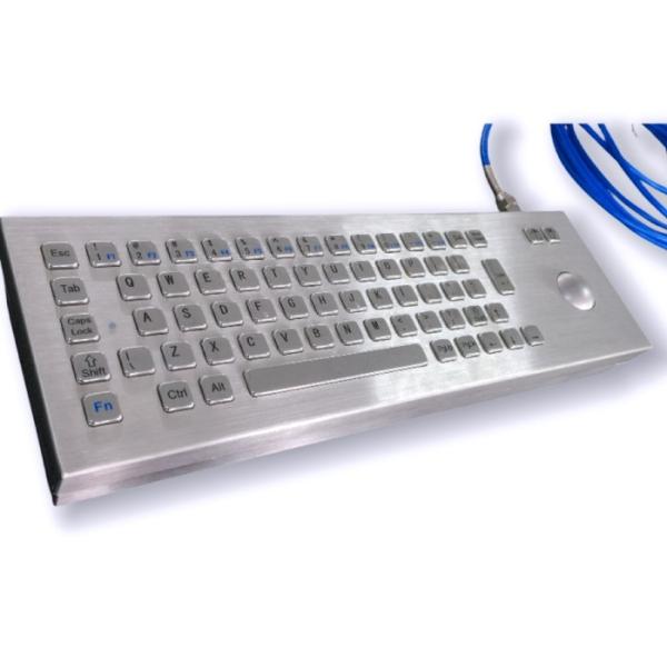 Best price Desktop Industrial Stainless Steel Keyboard With Trackball IP65
