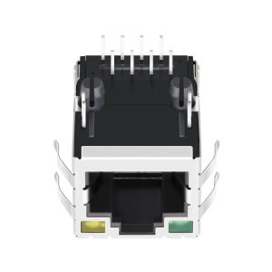 Buy cheap JXD1-9008NLT Tab Up Single Port 100 BASE-T Magnetic RJ45 Connector 8P8C With G/Y Led from wholesalers