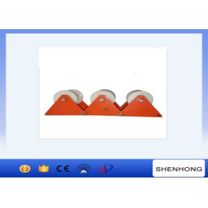 China Triple Electirc Power Cable Pulling Pulley With Nylon Wheel φ140x160mm on sale