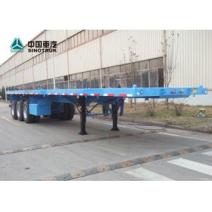 Buy cheap 13T Loading Capacity Howo Flatbed Semi Trailer With Air Suspension from wholesalers
