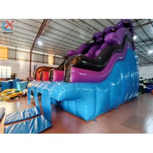 Factory Inflatable Slide Colorful Inflatable Double Water Slides For Kids And