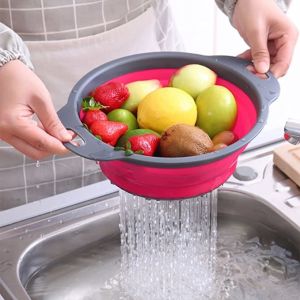 Buy cheap Silicone Folding Fruit Vegetable Filter Sink Drain Basket Bulk Kitchen Supplies from wholesalers