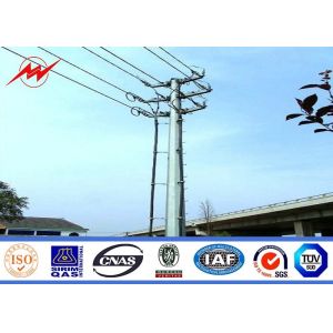 Buy cheap 27m Galvanized Metal Power Transmission Poles Power Transmission Tower Iron Electric Pole from wholesalers