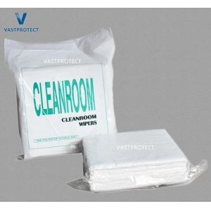 China Lint-Free Laser Cold Cut Cleanroom Wiper Made of 100% Polyester and Waterproof 120GSM on sale