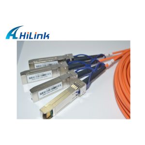 Buy cheap 40 Gigabit Ethernet Active Optical Cable , QSFP To 4 x SFP+ 40G QSFP Cable 20m Length from wholesalers